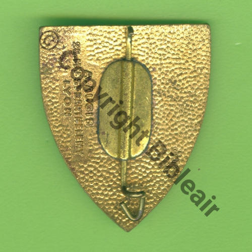 NH SERVICE MTO AA en AFN 1943.45  A.AUGIS ST.BARTH LYON 3Li Bol allonge Dos granuleux RETOUR EPINGLE KC No58 Src.Y.GENTY 182Eur01.24 
